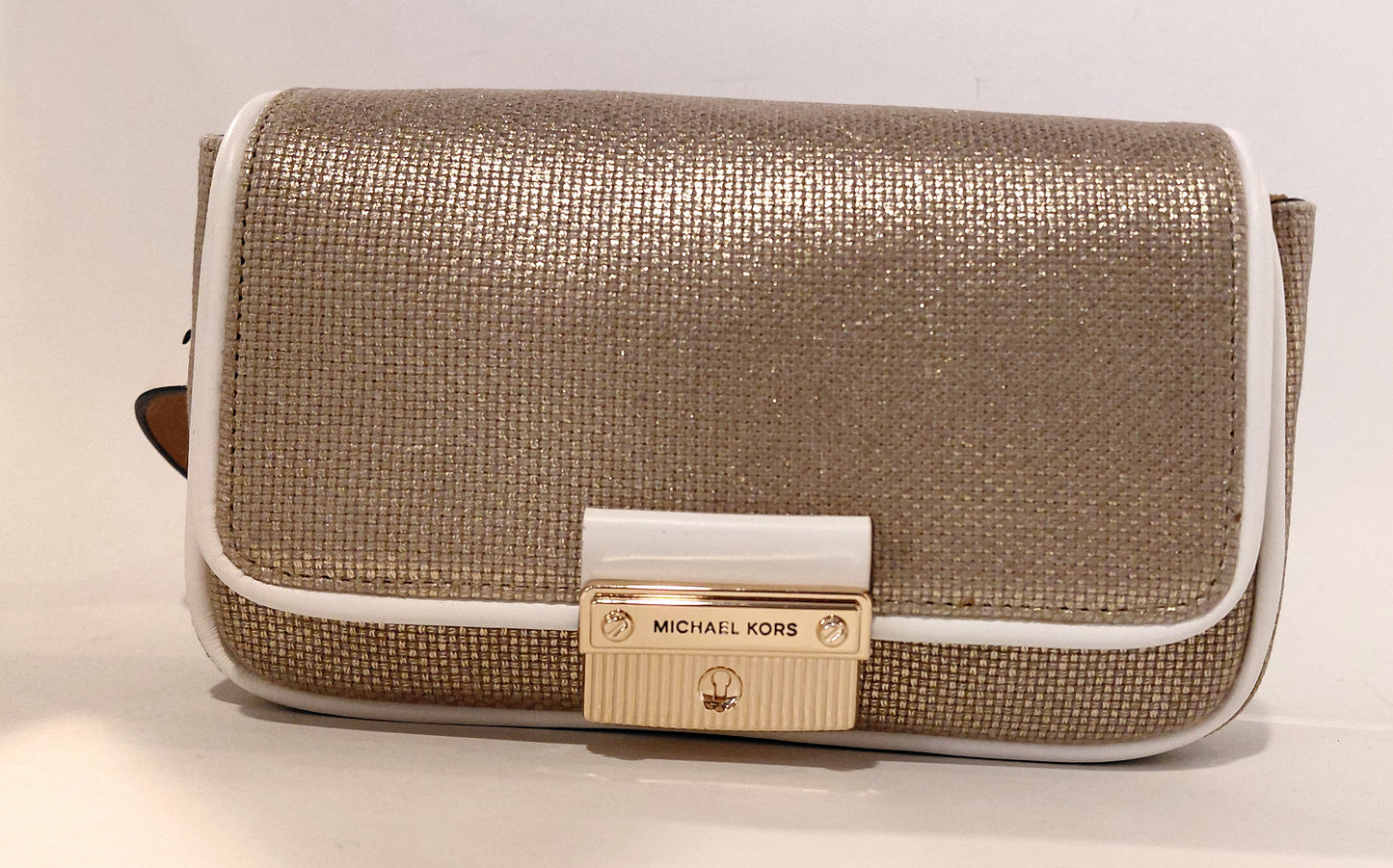 Michael Kors white/gold fanny pack