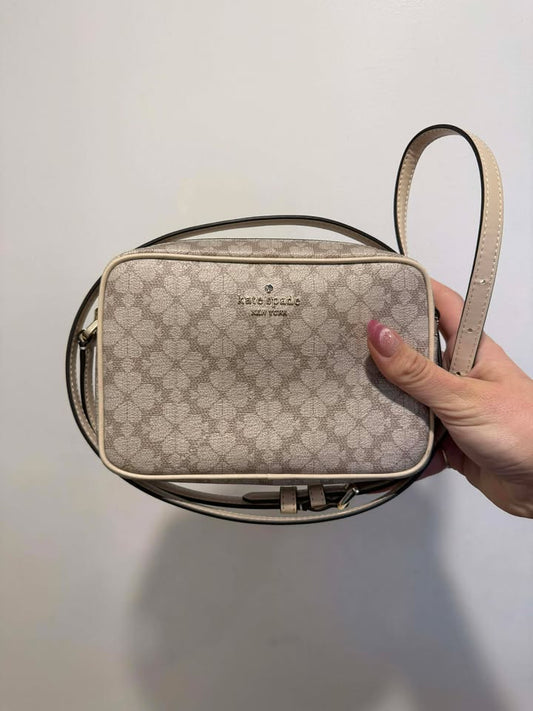 Kate Spade New York Signature Spade Flower Mini Camera Bag - Dark Beige Multi