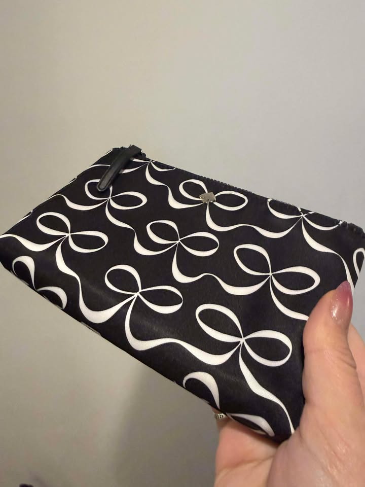 Kate Spade New York Jae Large Nylon Printed Continental Wallet - Black/White