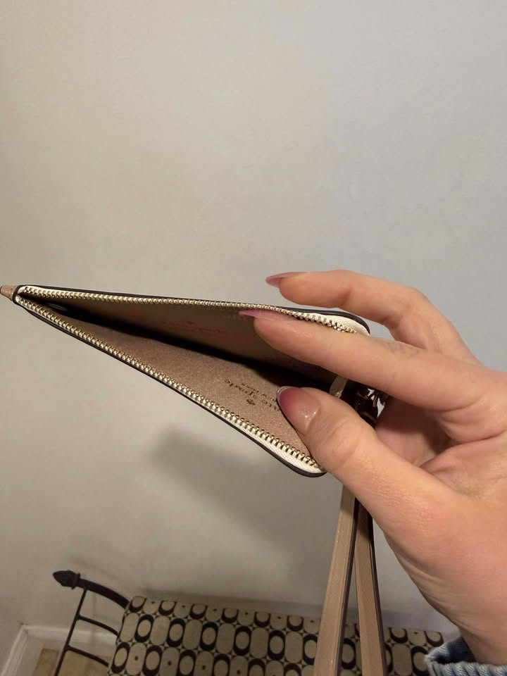 Kate Spade New York Lucy Bicolor Small L-Zip Wristlet - Toasted Hazelnut Multi