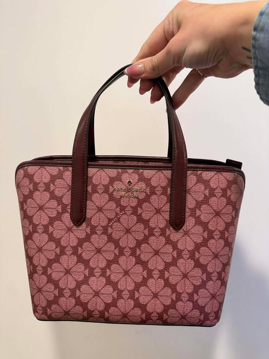 Kate Spade Signature Spade Flower Small Tote - Grenache Multi PVC Bag