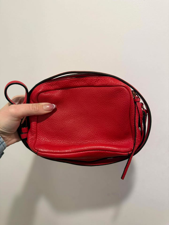 Kate Spade New York Cobble Hill Small Rosie Crossbody Bag in Red Pebbled Leather