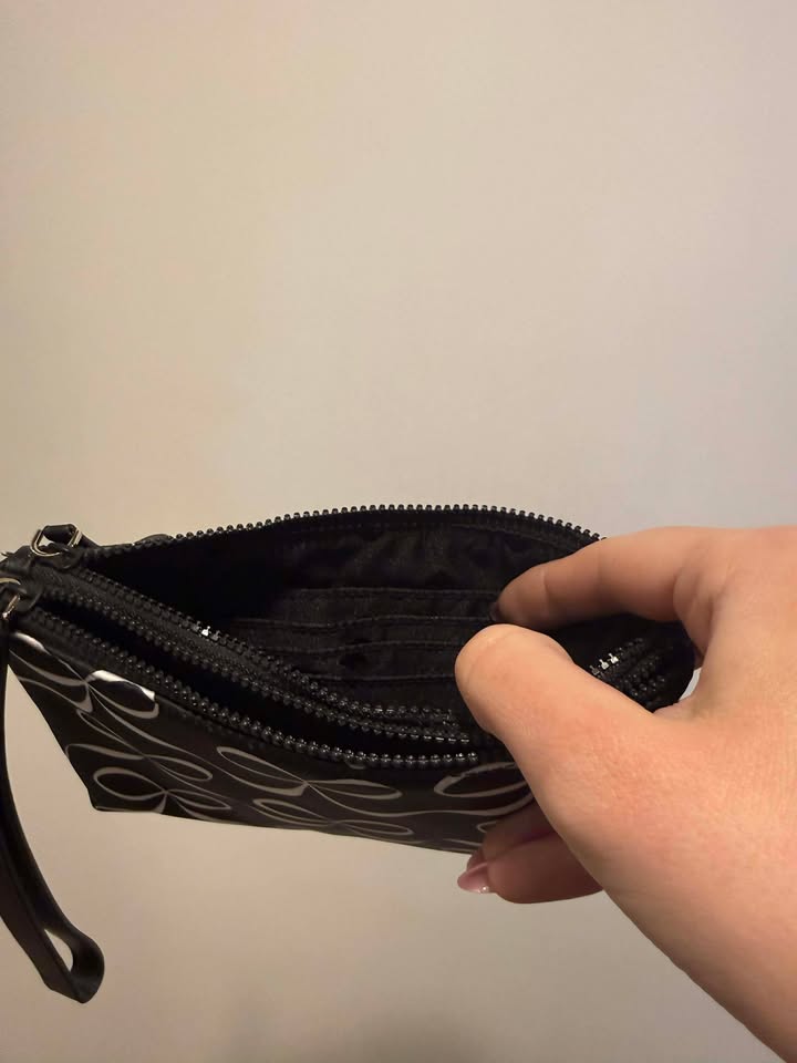 Kate Spade New York Jae Large Nylon Printed Continental Wallet - Black/White